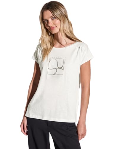 STREET ONE Damen A323171 Shirt mit Print, Off White, 38 STREET ONE Damen A323171 Shirt mit Print, Off White, 38 von Street One