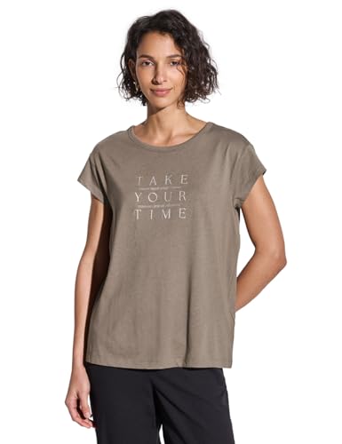 STREET ONE Damen A323172 Shirt mit Wording, Stone Brown, 44 STREET ONE Damen A323172 Shirt mit Wording, Stone Brown, 44 von Street One