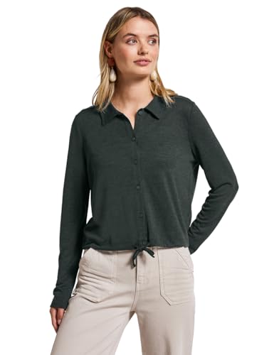STREET ONE Damen A323542 Leinen-Look Jacke, Pine Grove Green, 38 STREET ONE Damen A323542 Leinen-Look Jacke, Pine Grove Green, 38 von Street One