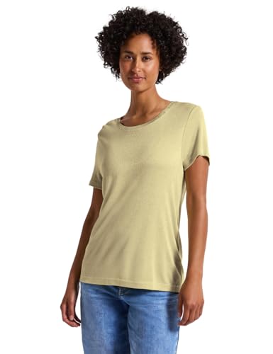STREET ONE Damen A323566 Glitzerndes T-Shirt, Buttercream Yellow, 40 STREET ONE Damen A323566 Glitzerndes T-Shirt, Buttercream Yellow, 40 von STREET ONE