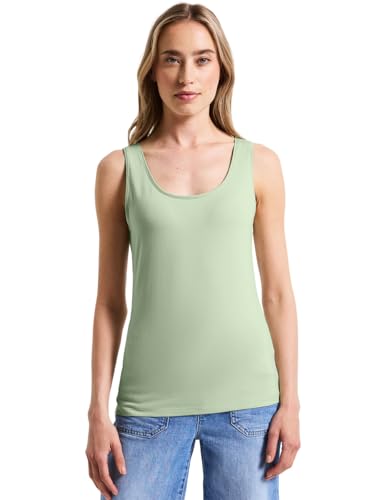 STREET ONE Damen A323636 Basic Top, Soft Jade Green, 38 von STREET ONE