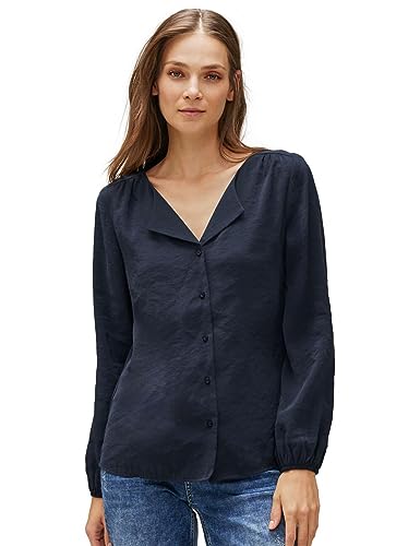 STREET ONE Damen A344207 Bluse Modal, deep Blue, 38 von Street One