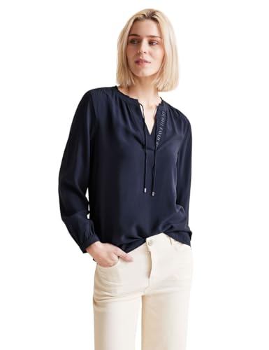 STREET ONE Damen Tunika Bluse, deep blue, 40 von Street One