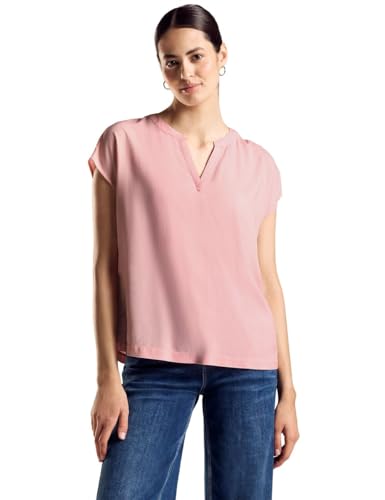 STREET ONE Damen A344598 Basic Viskose Bluse, Fun Peach, 50 STREET ONE Damen A344598 Basic Viskose Bluse, Fun Peach, 50 von Street One