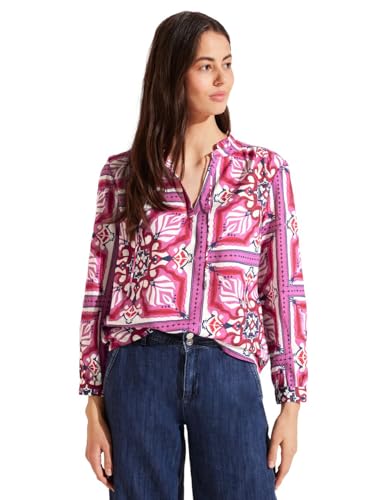 STREET ONE Damen A344657 Print Tunika Bluse, Magnolia pink, 36 von Street One