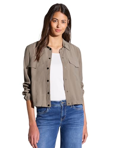 STREET ONE Damen A345636 Hemdbluse mit Brusttaschen, Stone Brown, 38 STREET ONE Damen A345636 Hemdbluse mit Brusttaschen, Stone Brown, 38 von Street One