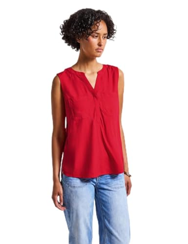 STREET ONE Damen A345868 Blusentop mit Brusttaschen, Glory Red, 40 STREET ONE Damen A345868 Blusentop mit Brusttaschen, Glory Red, 40 von Street One