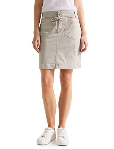 STREET ONE Damen A361308 Sommerrock Cargo, Light Stone Sand, 44W EU von Street One