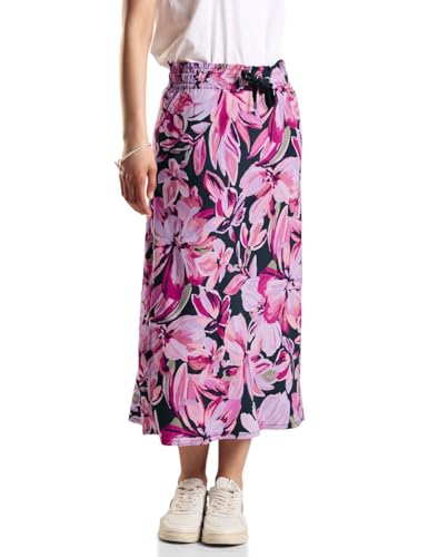 STREET ONE Damen A361454 Floraler Midirock, Magnolia Pink, 34 EU von STREET ONE
