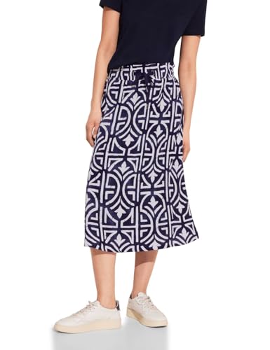 STREET ONE Damen A361454 Print Musselin Rock, deep Blue, 34W von Street One