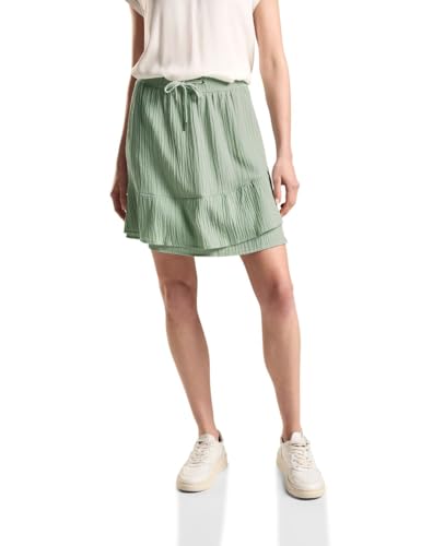 STREET ONE Damen A361481 Struktur Rock, Soft Moss Green, 38 von STREET ONE