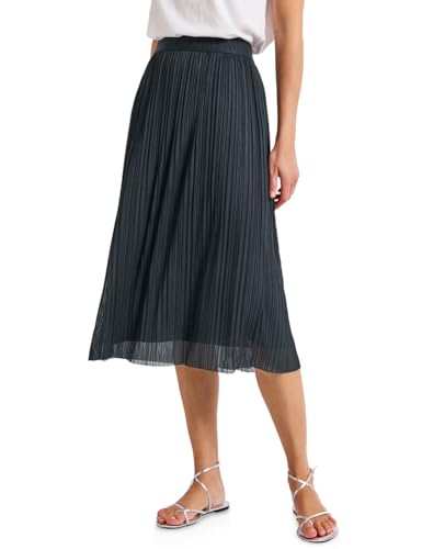 STREET ONE Damen A361753 Mesh-Plissée-Rock, Pine Grove Green, 40W von STREET ONE