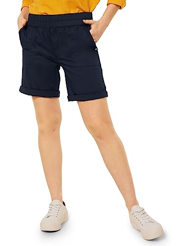 STREET ONE Damen A375141 Baumwollbermuda, deep Blue, 34 von STREET ONE