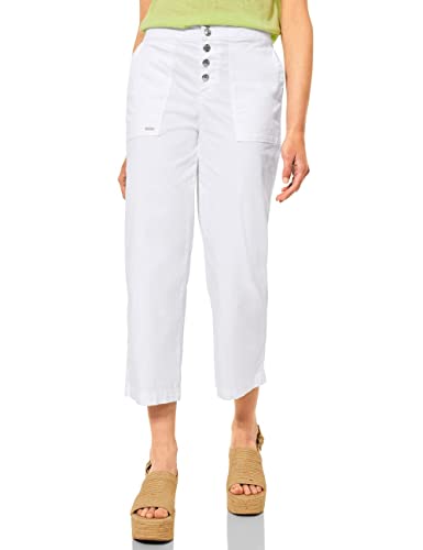 STREET ONE Damen A375398 7/8 Baumwollhose, White, W36/L26 von Street One