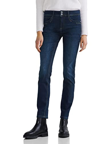 STREET ONE Damen A375921 Jeanshose, Dark Brilliant Indigo wash, W27/L34 von Street One