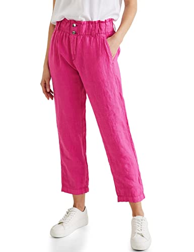 STREET ONE Damen A376150 Leinenhose, Oasis Pink, 40W / 28L EU von Street One