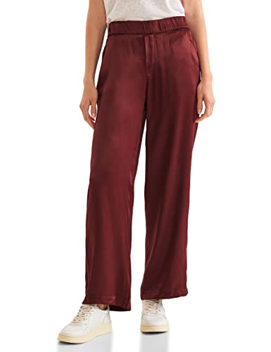 STREET ONE Damen A376515 Satinhose, Dark Foxy Red, 34W / 30L EU von Street One