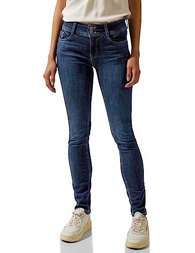 STREET ONE Damen A376534 Jeanshose Slim, clean Indigo Used, 26W x 32L von Street One