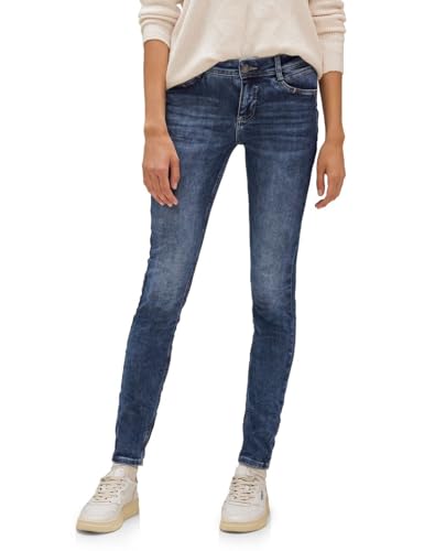 STREET ONE Damen A376543 Jeans, Brilliant Indigo netwash, 28W x 32L von Street One