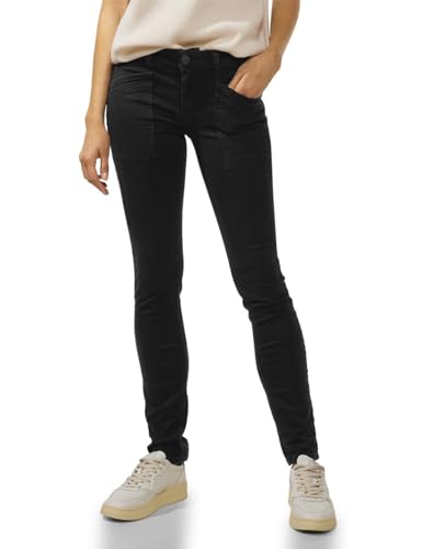 STREET ONE Damen A376544 Jeans, clean Black wash, 25W x 30L von Street One