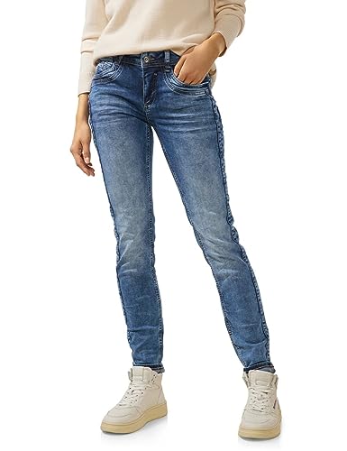 STREET ONE Damen A376592 Jeanshose Casual, Indigo Random wash, 26W x 30L von Street One