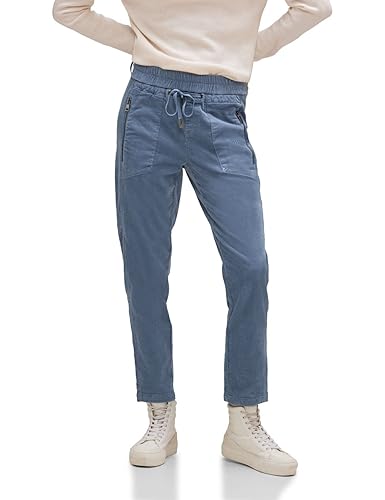 STREET ONE Damen A376625 Joggpants Cord, Dull Feather Blue, 46W x 30L von Street One