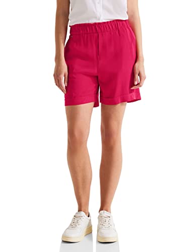 STREET ONE Damen A376627 Paperbag Shorts, Intense Berry, 34W EU von Street One