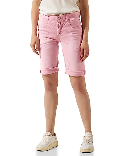 STREET ONE Damen A376652 Jeansbermuda, Light Berry Soft Washed, 26W EU von Street One