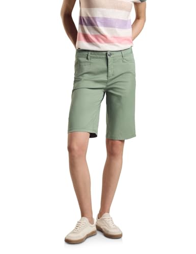 STREET ONE Damen A377225 Bermuda Shorts, Dry Salvia Green, 34 EU von STREET ONE
