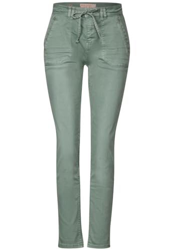 STREET ONE Damen A377241 Jeans Joggpants im Loose Fit, Soft Olive Washed, 28W / 30L von Street One