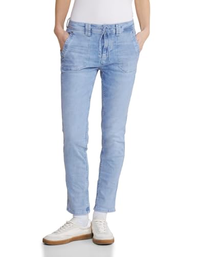 STREET ONE Damen A377246 Jeans Joggpants im Loose Fit, Authentic Indigo Bleached, 28W / 28L von Street One