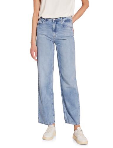 STREET ONE Damen A377601 High Waist Jeans, Authentic Light Blue, 30W x 32L von STREET ONE