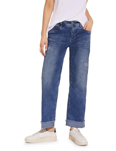 STREET ONE Damen A377607 Straight Leg Jeans, Authentic Indigo wash, 29W x 28L von Street One