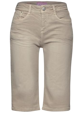 STREET ONE Damen A377610 Jeans Bermuda, Sand Slightly wash, 34W STREET ONE Damen A377610 Jeans Bermuda, Sand Slightly wash, 34W von STREET ONE
