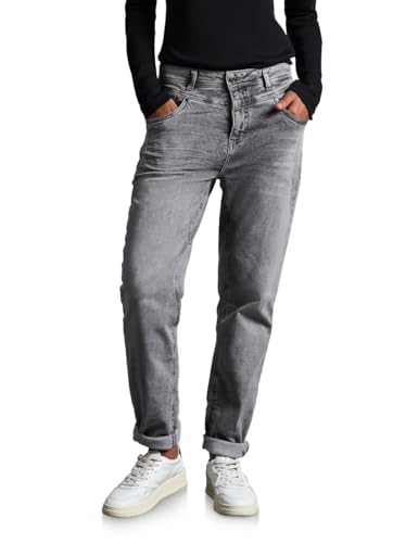 STREET ONE Damen A377768 Jeans Casual Fit, Light Grey Net Wash, 31W / 28L von STREET ONE