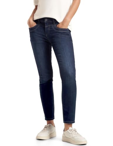 Street One Damen A378133 Jeans im Slim Fit, Deep Indigo Washed, 26W / 28L von Street One
