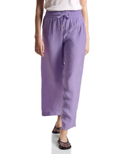 STREET ONE Damen A377878 Cupro Wide Leg Hose, Bellflower Lilac, 38W x 32L STREET ONE Damen A377878 Cupro Wide Leg Hose, Bellflower Lilac, 38W x 32L von Street One