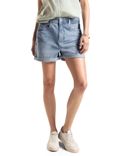 STREET ONE Damen A377914 Jeans Shorts, Light Blue Wash, 25 von Street One