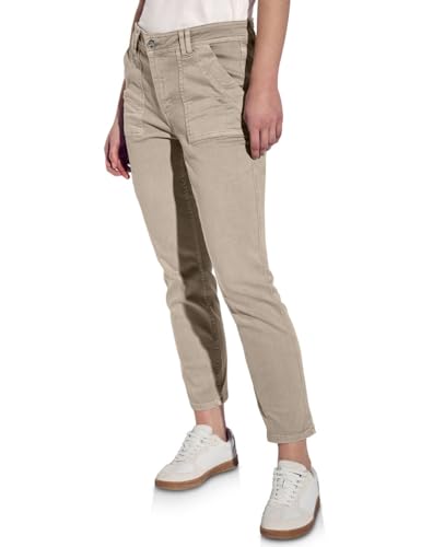 STREET ONE Damen A378539 Jeans im Cargo-Look, Beige Washed, 31W x 28L von Street One