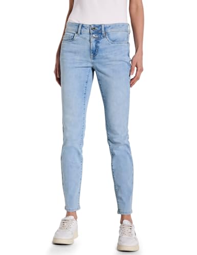 STREET ONE Damen A378550 Slim Fit Jeans, Light Blue Soft wash, 31W x 30L von STREET ONE