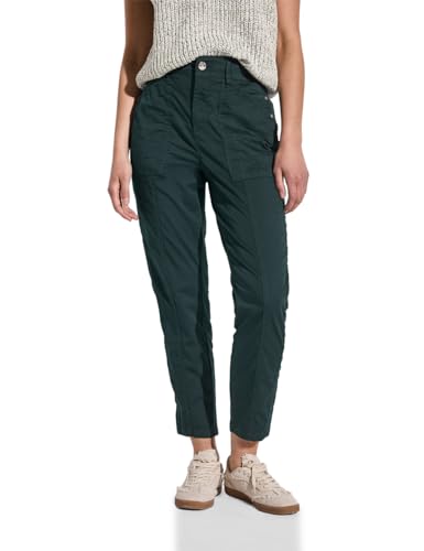 STREET ONE Damen A378877 Paperbag Hose, Hunter Green, 38W x 28L von STREET ONE