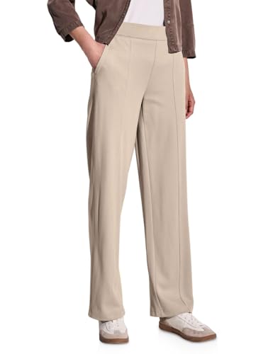 STREET ONE Damen A378882 Straight Leg Hose, Barley beige, 38W x 32L von STREET ONE