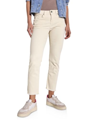 STREET ONE Damen A379022 Straight Leg Jeans, Ecru Washed, 32W x 28L von STREET ONE