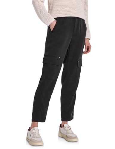 STREET ONE Damen A379040 Paperbag Hose im Cargo-Look, Granite Grey, 42W x 28L STREET ONE Damen A379040 Paperbag Hose im Cargo-Look, Granite Grey, 42W x 28L von Street One