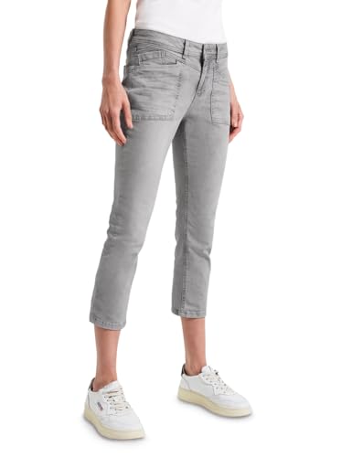 STREET ONE Damen A379419 Casual Fit Jeans, Ice Grey Washed, 34W / 24L von STREET ONE