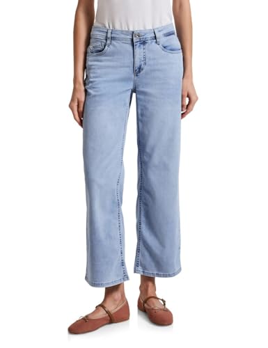 STREET ONE Damen A379422 Wide Leg Jeans, Ultra Bleach Wash, 32W / 28L von STREET ONE