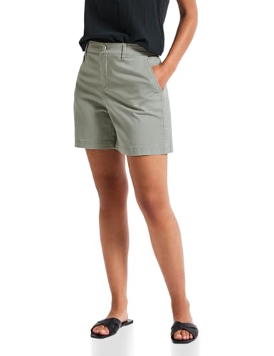 STREET ONE Damen A379430 Twill Chino Shorts, Dusty Milky Green, 40W STREET ONE Damen A379430 Twill Chino Shorts, Dusty Milky Green, 40W von STREET ONE
