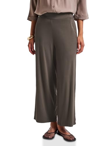 STREET ONE Damen A379432 Wide Leg Jersey-Hose, Nomad Brown, 36W / 26L STREET ONE Damen A379432 Wide Leg Jersey-Hose, Nomad Brown, 36W / 26L von Street One