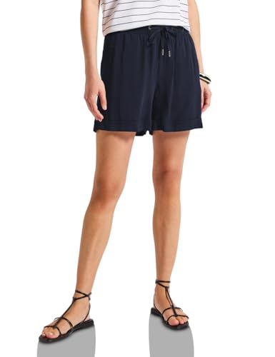 STREET ONE Damen A379490 Paperbag Shorts, Deep Blue, 44W STREET ONE Damen A379490 Paperbag Shorts, Deep Blue, 44W von STREET ONE