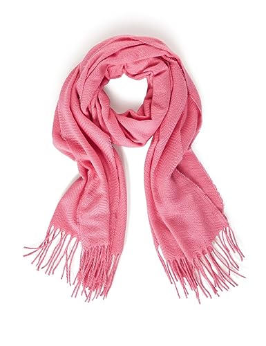 STREET ONE Damen A572147 Schal mit Fransen, Light Peony pink, A von Street One